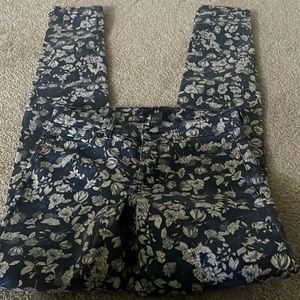 H and M , floral jean, size 6
